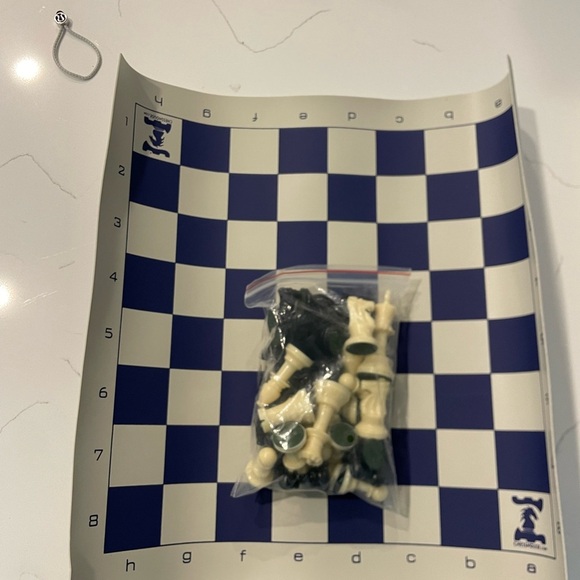 Classic Blue and White Chess Set - Picture 1 of 2